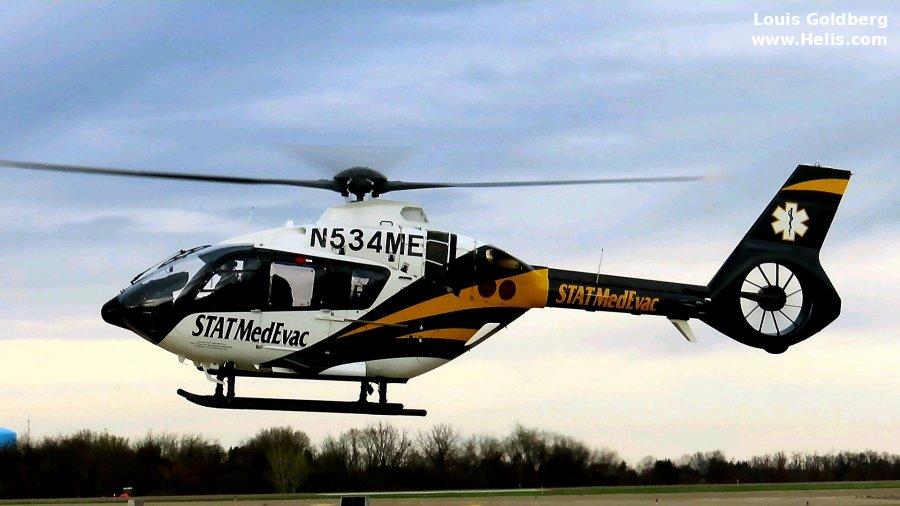 Helicopter Airbus H135 / EC135T3H Serial 2134 Register N534ME used by STAT MedEvac ,Airbus Helicopters Inc (Airbus Helicopters USA). Built 2020. Aircraft history and location