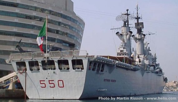 Agusta AB 212 Italian Navy cruiser Vittorio Veneto