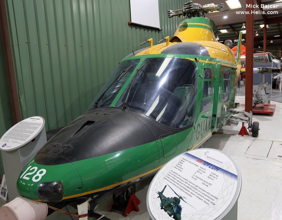 Helicopter Agusta A109A-II Serial 7336 Register MM81205 used by Guardia di Finanza (Italian Customs Police). Aircraft history and location