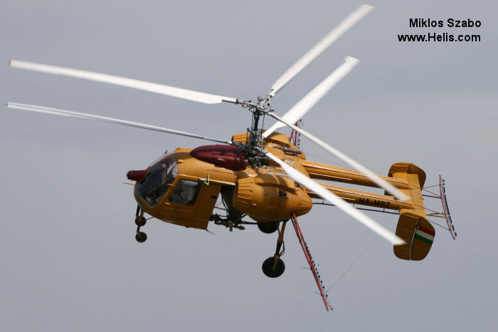 Helicopter Kamov ka-26 Serial 7806403 Register HA-MPZ. Aircraft history and location