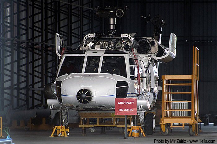 Helicopter Sikorsky S-70A-34 Black Hawk Serial 70-2369 Register M46-01 used by Tentera Udara Diraja Malaysia TUDM (Royal Malaysian Air Force). Built 1997. Aircraft history and location