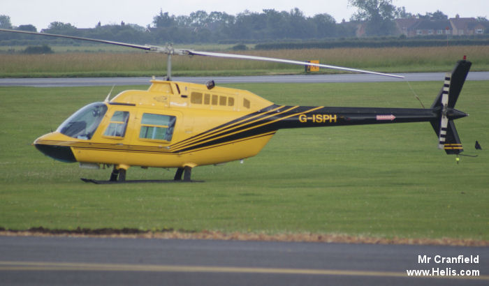 Helicopter Bell 206B-3 Jet Ranger Serial 4259 Register G-ISPH G-OPJM D-HABA. Built 1992. Aircraft history and location