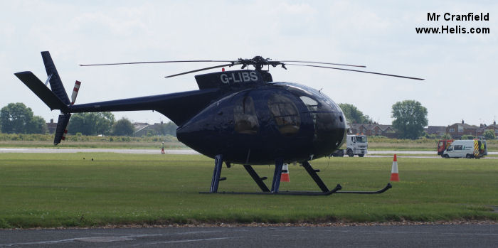 Helicopter Hughes 369HS Serial 43-0469S Register G-LIBS N9147F. Built 1973. Aircraft history and location
