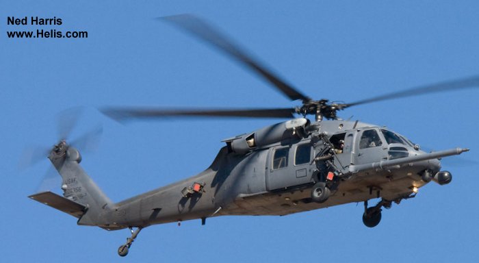 Helicopter Sikorsky HH-60G Pave Hawk Serial 70-1719 Register 91-26356 used by US Air Force. Aircraft history and location