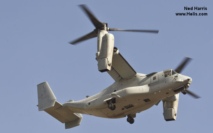 Helicopter Bell MV-22B Osprey Serial D0175 Register 168225 used by US Marine Corps USMC. Aircraft history and location