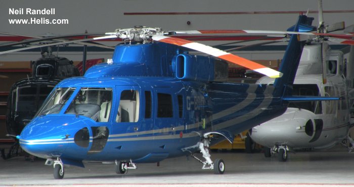 Helicopter Sikorsky S-76B Serial 760343 Register G-BOYF. Built 1988. Aircraft history and location