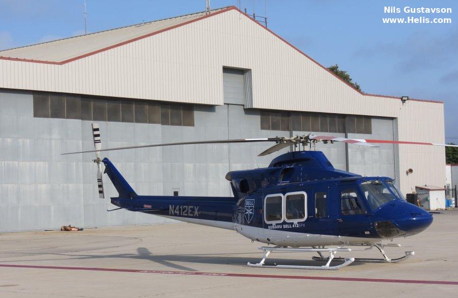 Helicopter Bell 412EPX Serial 39103 Register N412EX C-GFNZ used by Bell Helicopter ,Bell Helicopter Canada. Built 2019. Aircraft history and location
