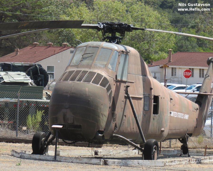 Helicopter Sikorsky H-34A Choctaw Serial 58-106 Register 53-4544 used by US Army Aviation Army. Built 1955. Aircraft history and location