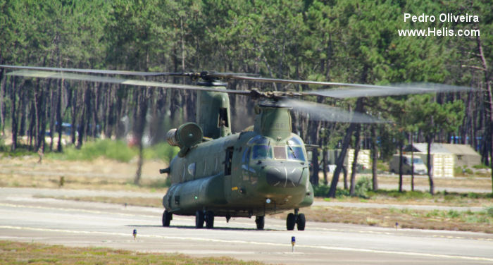 Helicopter Boeing CH-47D Chinook Serial M.3661 Register D-661 used by Billings Flying Service BFS ,Koninklijke Luchtmacht RNLAF (Royal Netherlands Air Force) Converted to Commercial CH-47. Aircraft history and location