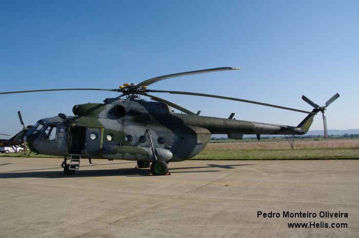 Helicopter Mil Mi-17 Hip-H Serial 108M39 Register 0839 used by Vzdušné síly AČR (Czech Air Force) ,Ceskoslovenske VoJenske Letectvo (Czechoslovak army air force). Aircraft history and location
