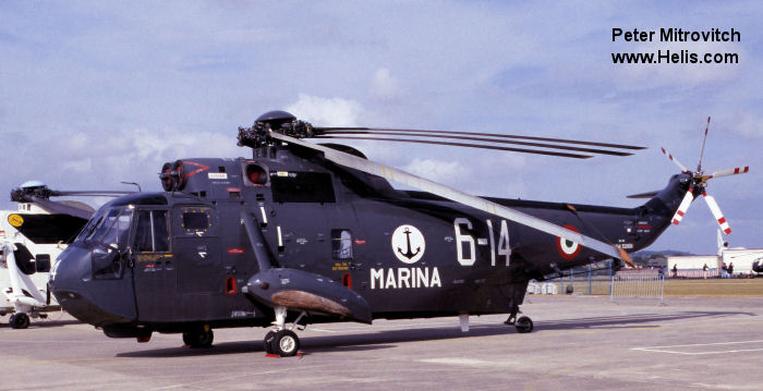 Helicopter Agusta ASH-3D Serial 6013 Register MM5016N used by Marina Militare Italiana (Italian Navy). Aircraft history and location