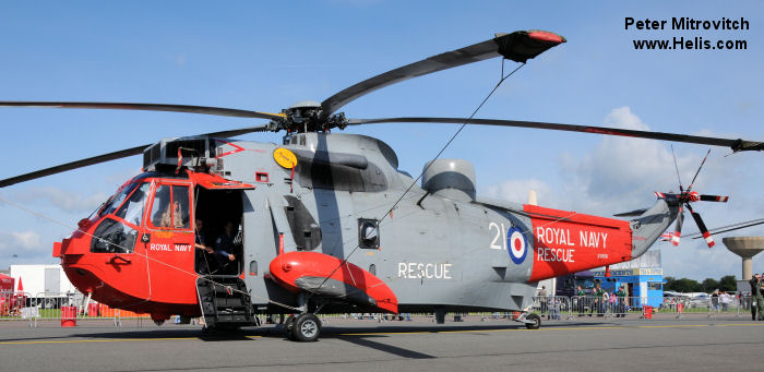 Helicopter Westland Sea King HAS.1 Serial wa 654 Register XV666 used by Developing Assets (UK) Ltd ,Fleet Air Arm RN (Royal Navy). Built 1970. Aircraft history and location