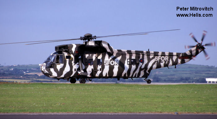 Helicopter Westland Sea King HC.4 Serial wa 935 Register ZD480 used by United Nations UNHAS ,Fleet Air Arm RN (Royal Navy). Built 1984. Aircraft history and location