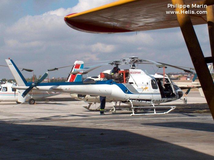 Helicopter Eurocopter AS350B3 Ecureuil Serial 3428 Register B-70KL F-HAEA F-WQEX used by IXAIR ,Eurocopter France ,CoyotAir. Built 2001. Aircraft history and location