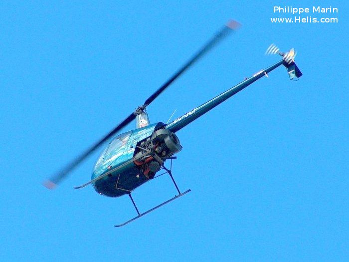 Helicopter Robinson R22 Beta II Serial 2737 Register EC-JCP G-OTAC. Built 1997. Aircraft history and location