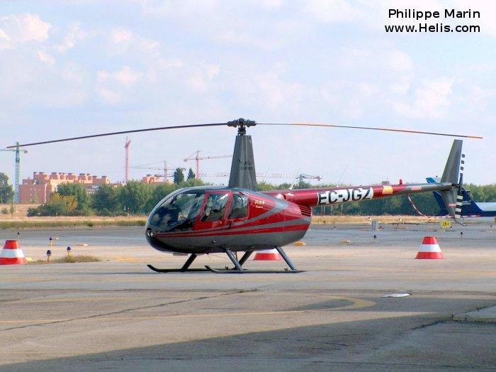 Helicopter Robinson R44 Raven Serial 0965 Register EC-JGZ N519KD. Built 2001. Aircraft history and location