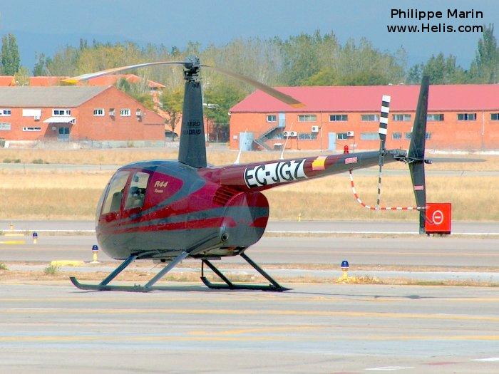 Helicopter Robinson R44 Raven Serial 0965 Register EC-JGZ N519KD. Built 2001. Aircraft history and location