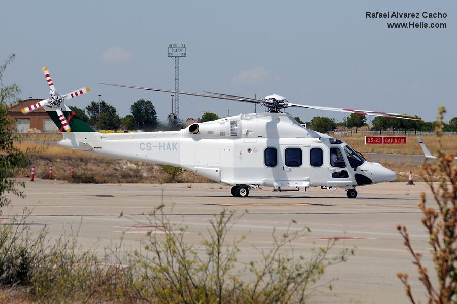 Helicopter AgustaWestland AW139 Serial 31852 Register CS-HAK I-PTFS used by Aga Khan Foundation AKDN ,AgustaWestland Italy. Built 2019. Aircraft history and location