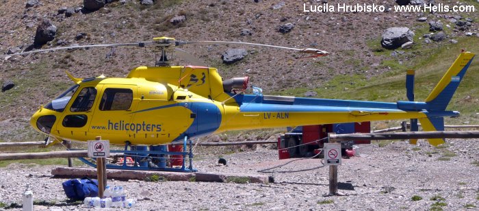 Helicopter Eurocopter AS350B3 Ecureuil Serial 3652 Register LV-ALN CC-CLZ CC-PNA used by Gobiernos Provinciales Gobierno de Cordoba (Cordoba Province Government). Built 2002. Aircraft history and location