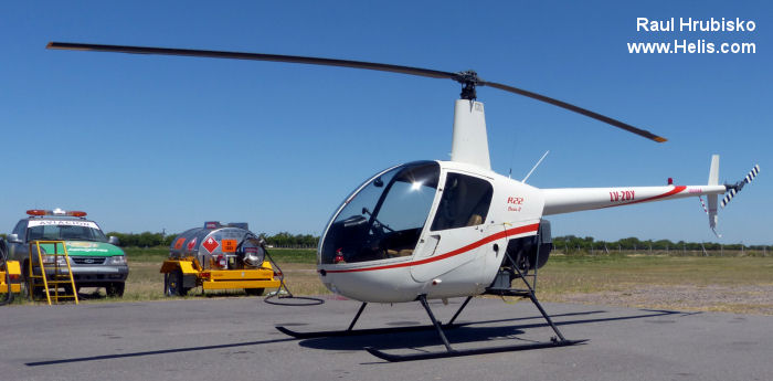 Helicopter Robinson R22 Beta II Serial 2867 Register LV-ZOY. Aircraft history