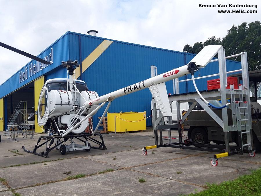 Helicopter Schweizer 300C Serial S1787 Register PH-ATT OO-MDP used by Heli Holland. Built 1999. Aircraft history and location