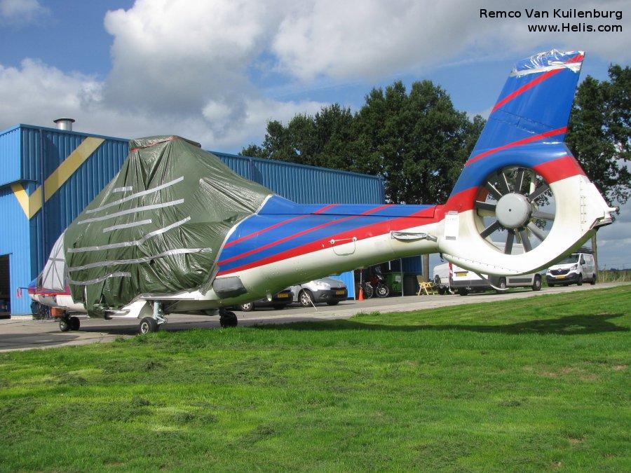 Helicopter Eurocopter EC155B1 Serial 6655 Register G-CKUT OY-HJP used by Waypoint Leasing ,DanCopter. Built 2003. Aircraft history and location