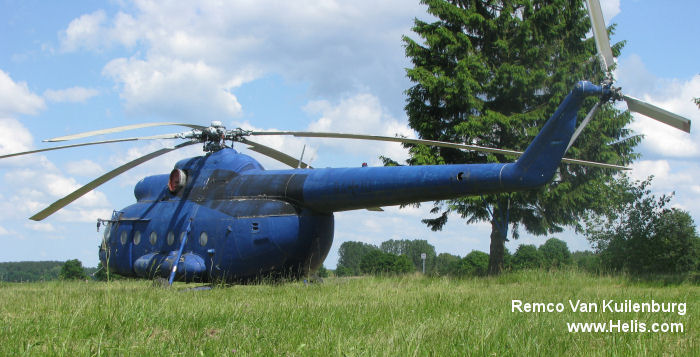 Helicopter Mil Mi-8TB Serial 105 72 Register 94+10 827 used by Marineflieger (German Navy ) ,volksmarine (people's navy (east germany)). Aircraft history and location