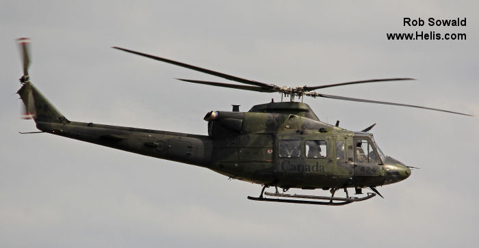 Helicopter Bell CH-146 Griffon Serial 46424 Register 146424 used by Canadian Armed Forces. Aircraft history and location