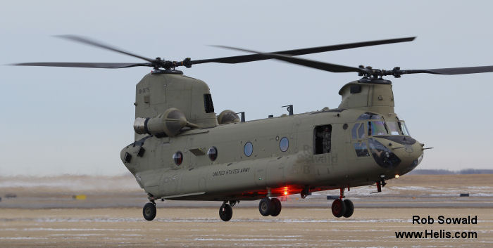 Helicopter Boeing CH-47F Chinook Serial M.8775 Register 08-08775 used by US Army Aviation Army. Aircraft history and location