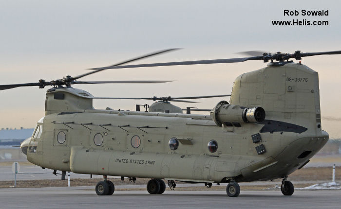 Helicopter Boeing CH-47F Chinook Serial M.8776 Register 08-08776 used by US Army Aviation Army. Aircraft history and location