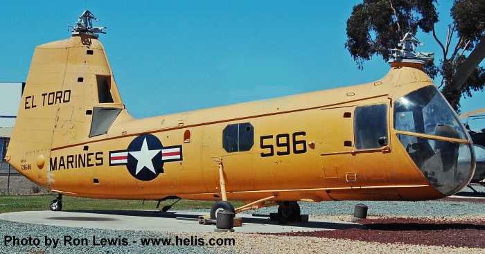 Helicopter Piasecki HUP-2 / UH-25B Retriever Serial 150 Register 128596 used by US Marine Corps USMC. Aircraft history and location