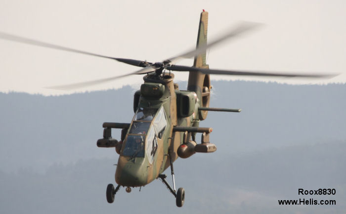 Helicopter Kawasaki OH-1 Serial 1011 Register 32611 used by Japan Ground Self-Defense Force JGSDF (Japanese Army). Aircraft history and location