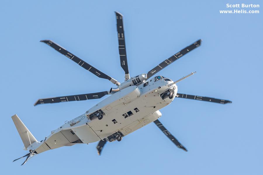 Helicopter Sikorsky CH-53K King Stallion Serial  Register 170007 used by US Marine Corps USMC. Built 2023. Aircraft history and location