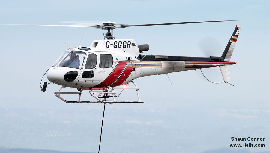 Helicopter Eurocopter AS350B3 Ecureuil Serial 4064 Register G-GGGR N636SB used by SBSD (San Bernardino County Sheriff Department). Built 2006. Aircraft history and location