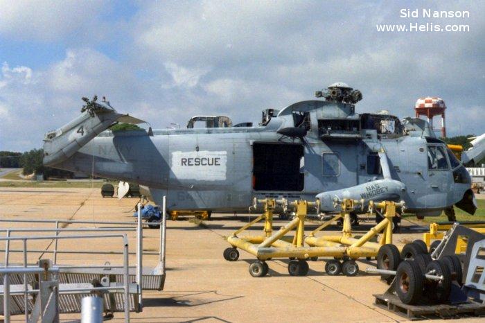 Helicopter Sikorsky SH-3D Sea King Serial 61-442 Register N9260A 156496 used by Carson Helicopters ,US Navy USN. Aircraft history and location