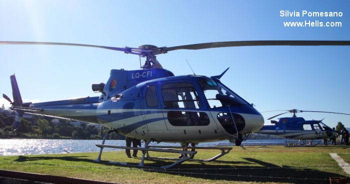 Helicopter Eurocopter AS350B3 Ecureuil Serial 4940 Register LQ-CFI used by Policias Provinciales (Argentine Provinces Police Units). Built 2010. Aircraft history and location