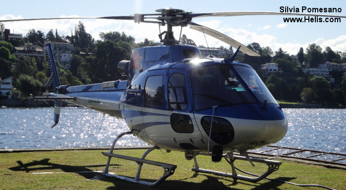 Helicopter Eurocopter AS350B3 Ecureuil Serial 7231 Register LQ-COQ used by Policias Provinciales (Argentine Provinces Police Units). Built 2011. Aircraft history and location