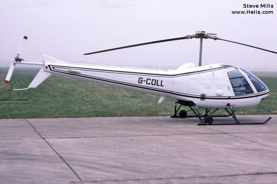 Helicopter Enstrom 280C Shark Serial 1223 Register G-COLL. Built 1981. Aircraft history and location