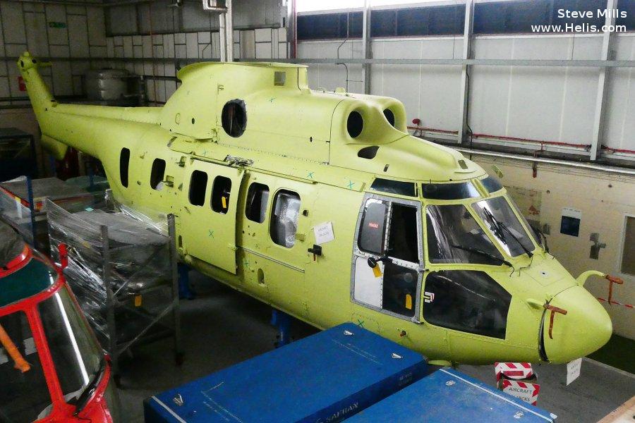 Helicopter Eurocopter AS332L2 Super Puma Serial 2488 Register G-CGTJ 5N-BNU LN-ONH used by Airbus Helicopters UK ,Bristow Helicopters Nigeria BHN ,Bristow ,Norsk Helikopter. Built 1999. Aircraft history and location