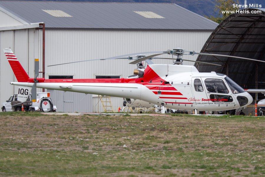 Helicopter Eurocopter AS350B2 Ecureuil Serial 7524 Register ZK-IQC ZK-IQG C-GLFI used by Helicopters Queenstown Ltd ,Airbus Helicopters Canada ,Eurocopter Canada. Built 2014. Aircraft history and location