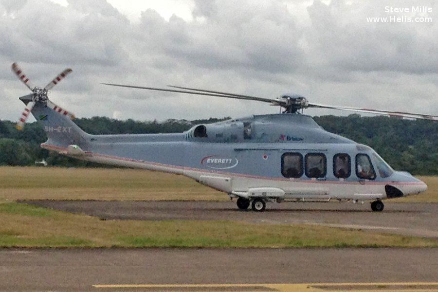 Helicopter AgustaWestland AW139 Serial 41344 Register G-CIPW 5H-EXT 5H-EXT N435SH used by Bristow ,Everett Aviation ltd ,Bristow US ,AgustaWestland Philadelphia (AgustaWestland USA). Built 2013. Aircraft history and location