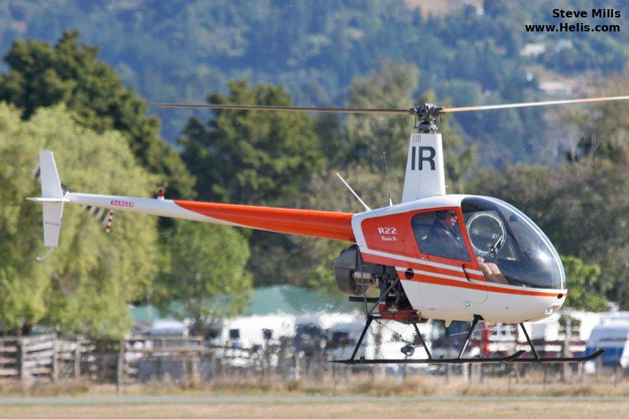 Helicopter Robinson R22 Beta II Serial 2620 Register N995NR ZK-HIR JA13BA. Built 1996. Aircraft history and location