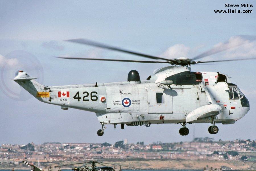 Helicopter Sikorsky CH-124 Sea King Serial 61-328 Register 12426 4026 used by Canadian Armed Forces ,Royal Canadian Navy  (1945-1968). Built 1966. Aircraft history and location