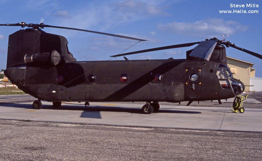 Helicopter Boeing CH-47D Chinook Serial M.3090 Register 84-24186 used by US Army Aviation Army. Aircraft history and location