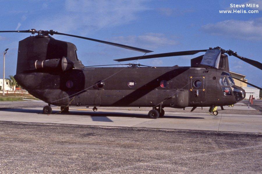 Helicopter Boeing CH-47D Chinook Serial M.3094 Register 85-24324 used by US Army Aviation Army. Aircraft history and location