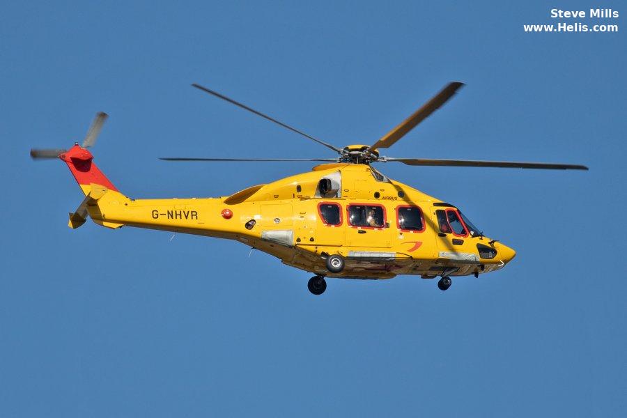 Helicopter Airbus H175 Serial 5033 Register G-NHVR OO-NSR used by NHV Helicopters Ltd NHV UK ,NHV NHV Aberdeen. Built 2018. Aircraft history and location