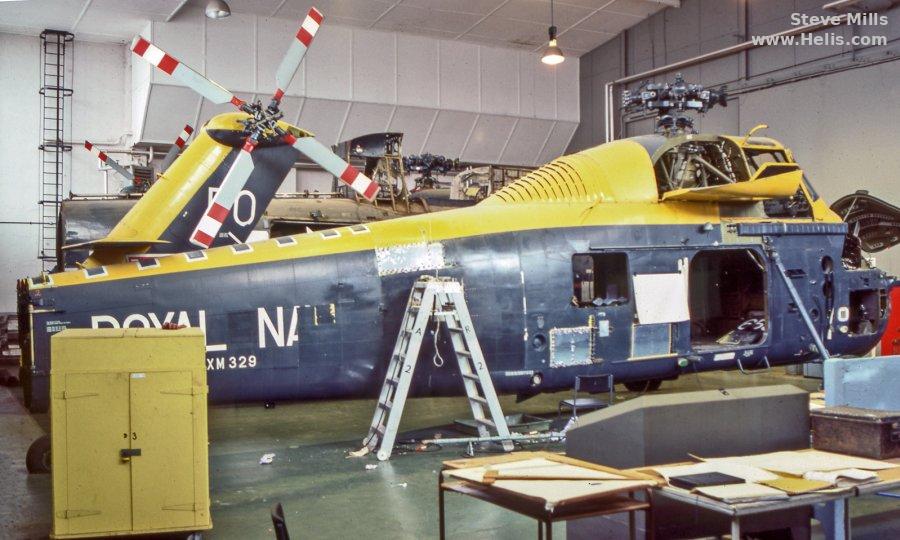 Helicopter Westland Wessex HAS.1 Serial wa 10 Register XM329 used by Fleet Air Arm RN (Royal Navy) ,Ministry of Defence (MoD) Aeroplane & Armaments Experimental Establishment (A&AEE). Built 1959. Aircraft history and location