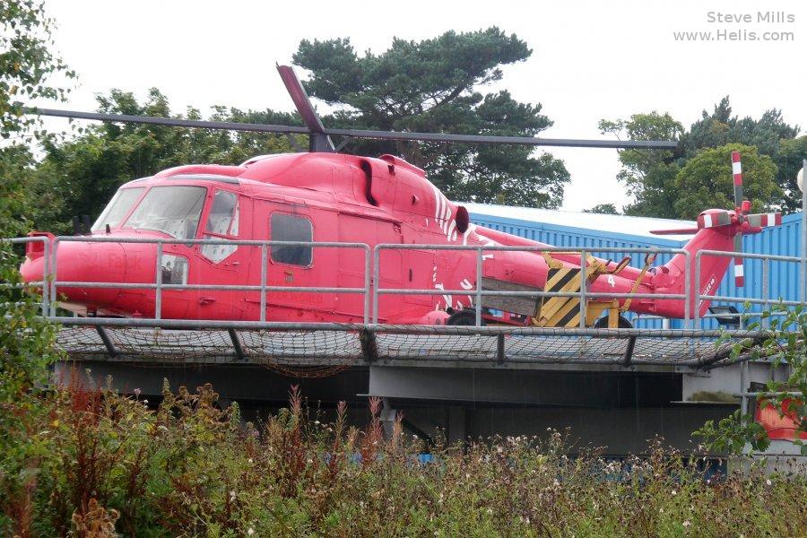 Helicopter Westland Lynx  HAS2 Serial 009 Register XZ232 used by Fleet Air Arm RN (Royal Navy). Built 1976 Converted to Lynx HAS3SGM. Aircraft history and location