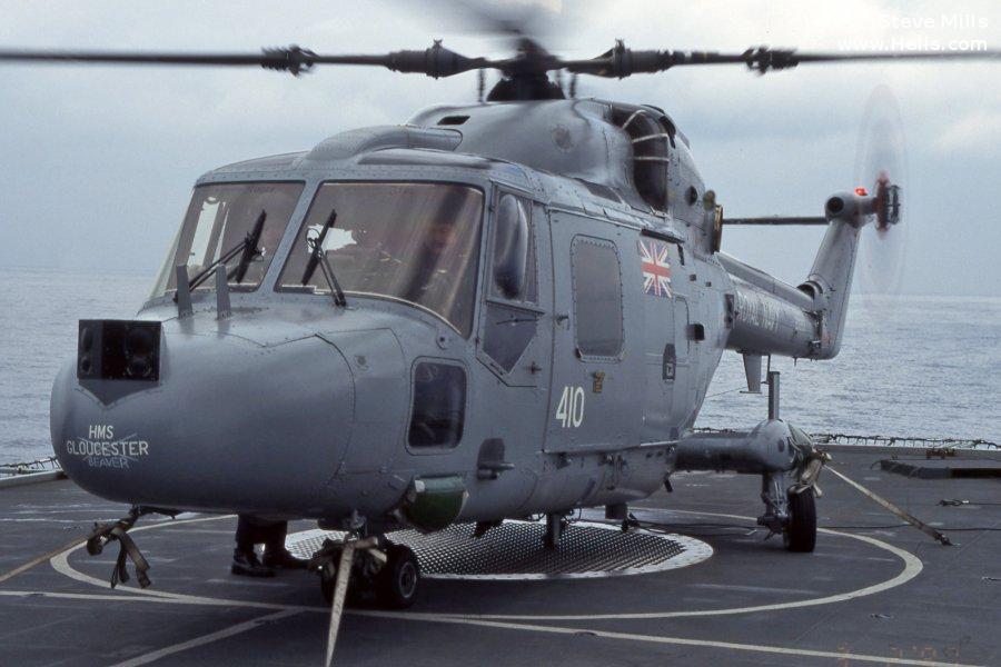 Helicopter Westland Lynx HAS3 Serial 257 Register ZD253 used by Fleet Air Arm RN (Royal Navy). Built 1982. Aircraft history and location