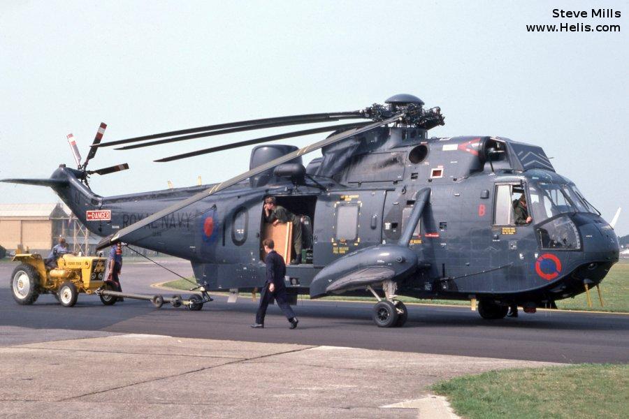 Helicopter Westland Sea King HAS.5 Serial wa 899 Register ZA166 used by Ukrainian Navy ,Developing Assets (UK) Ltd ,Fleet Air Arm RN (Royal Navy). Built 1982. Aircraft history and location